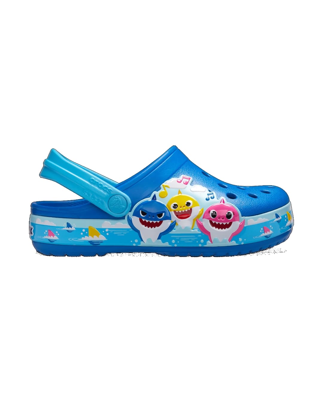 Crocs Toddlers' Funlab Baby Shark Band Clog Blue