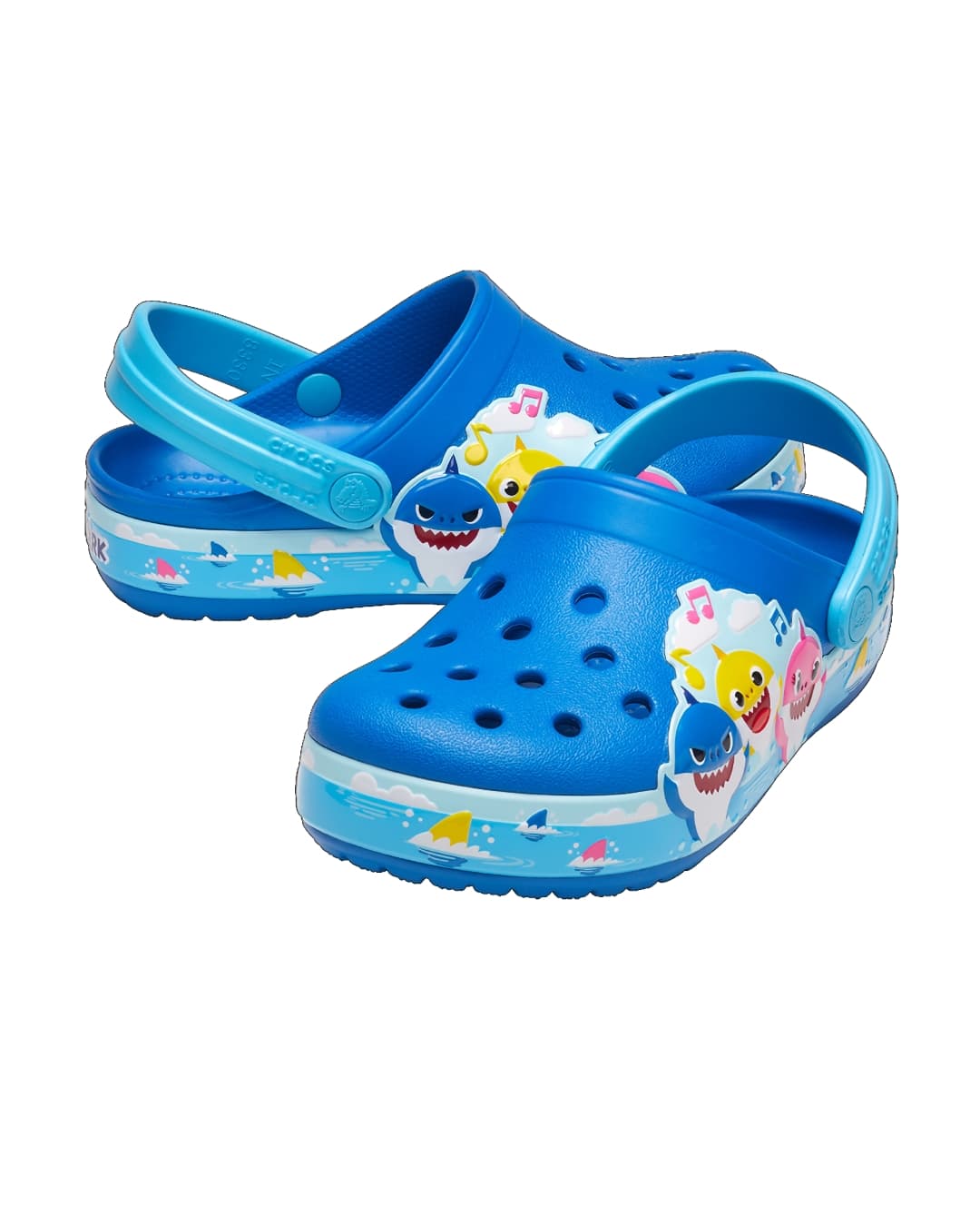 Crocs Toddlers' Funlab Baby Shark Band Clog Blue