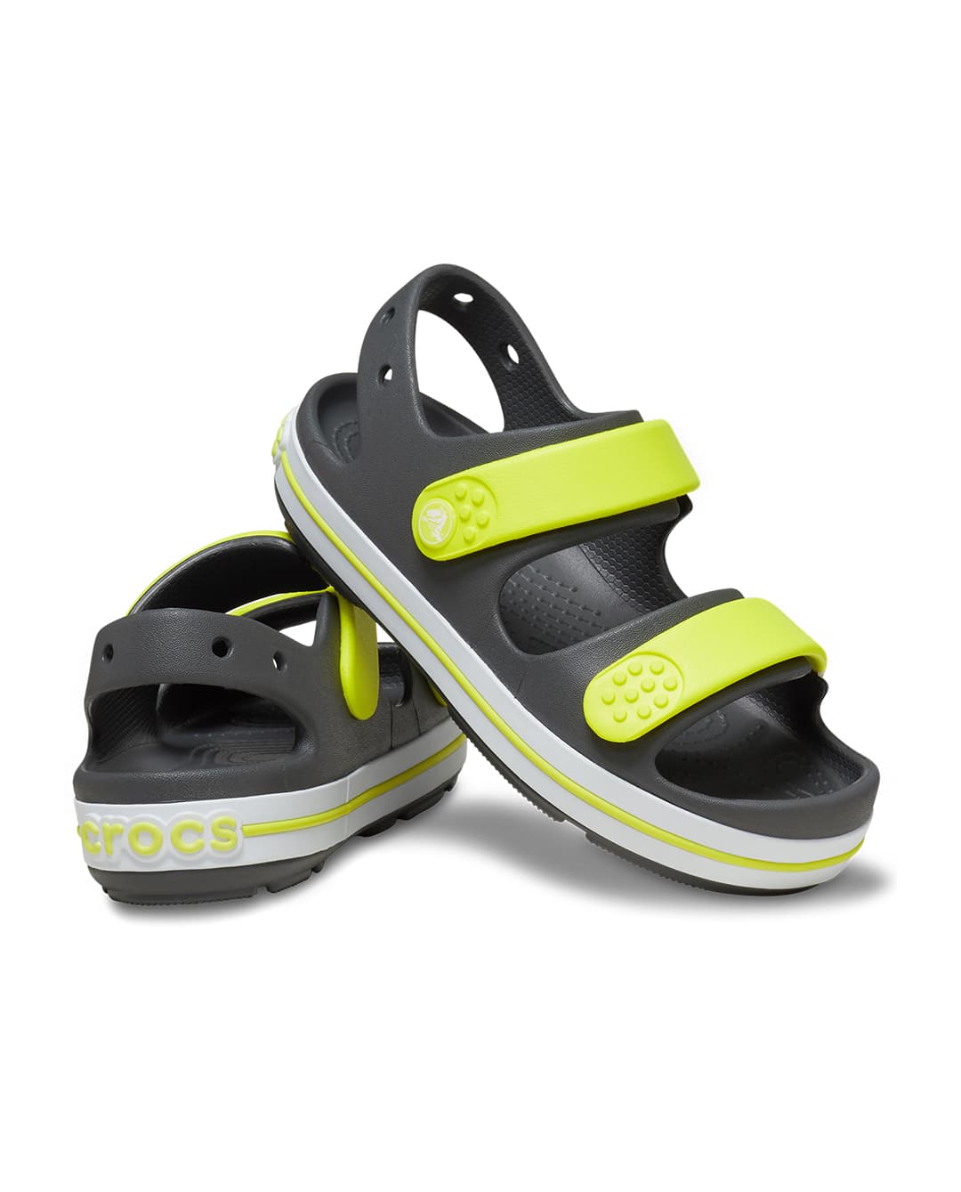 Crocs Kids' Crocband Cruiser Sandal Grey