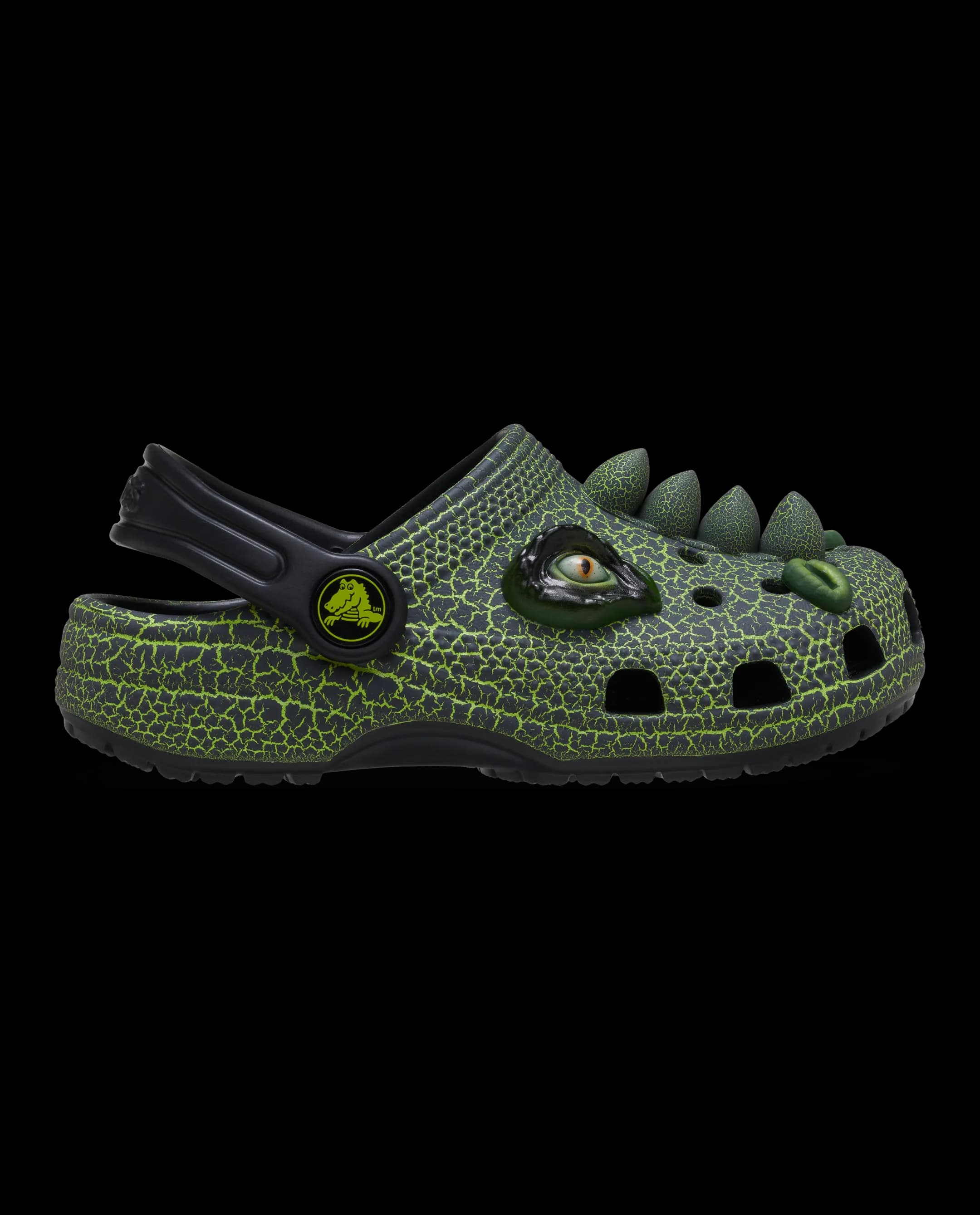 Crocs Kids' Classic I Am Scary Dino Clog Black