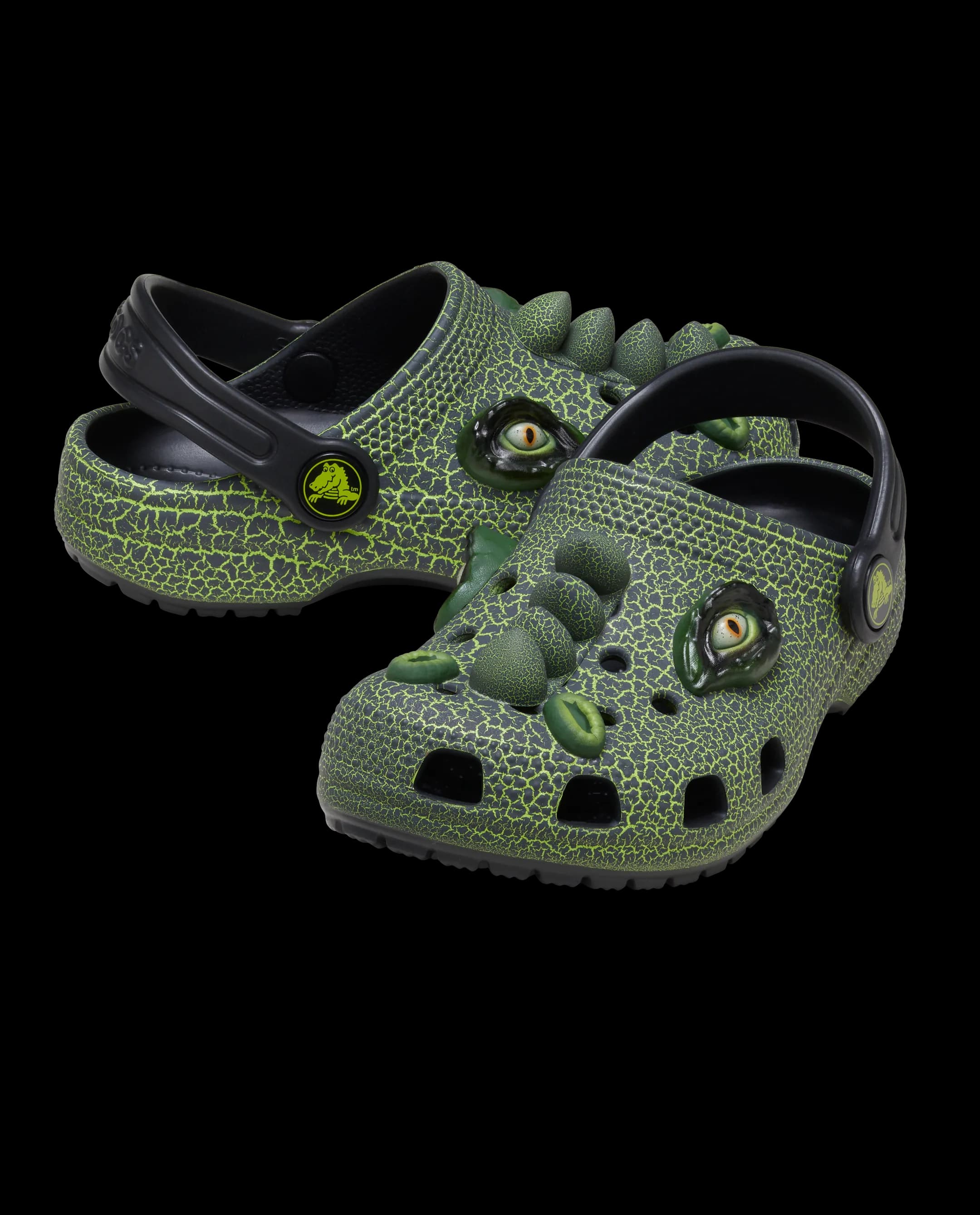 Crocs Kids' Classic I Am Scary Dino Clog Black
