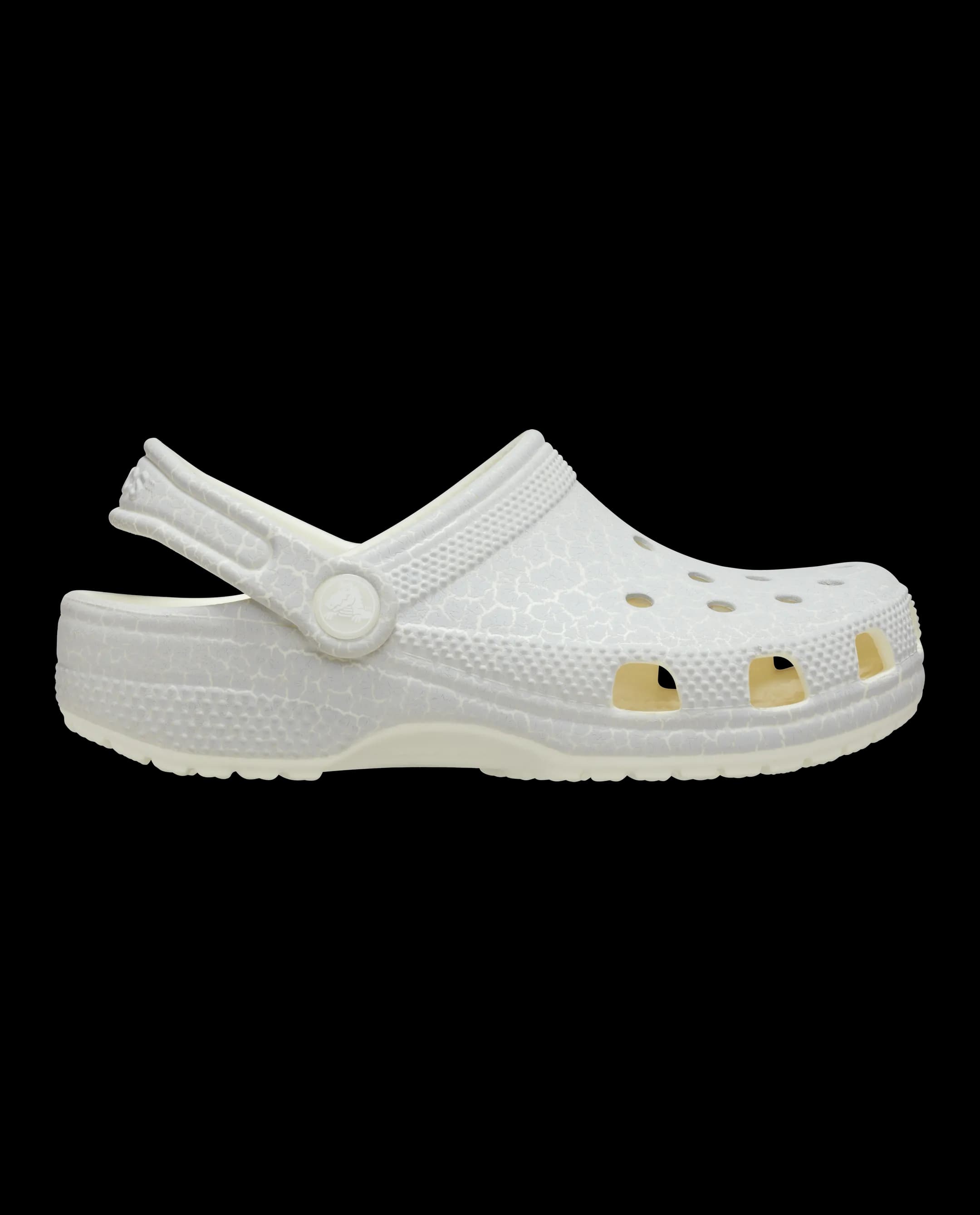 Crocs Kids' Classic Glow Crackle Clog Green