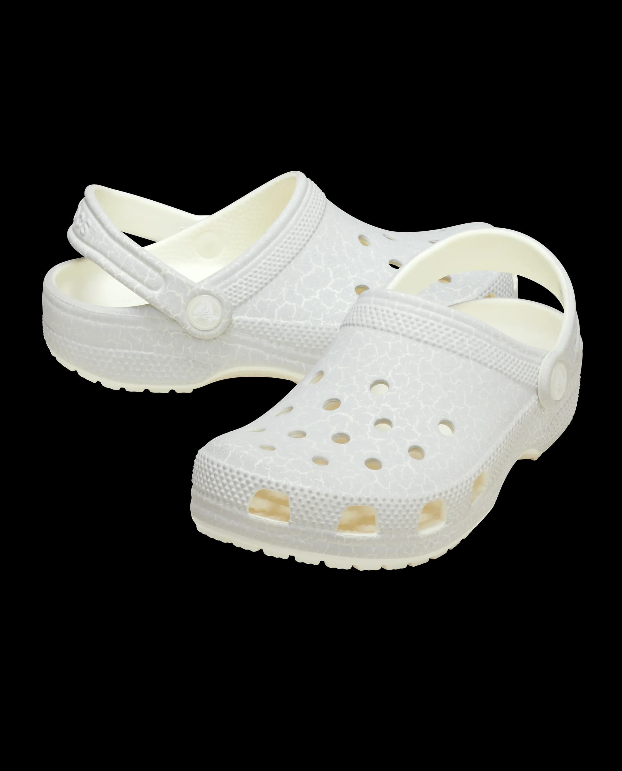 Crocs Kids' Classic Glow Crackle Clog Green