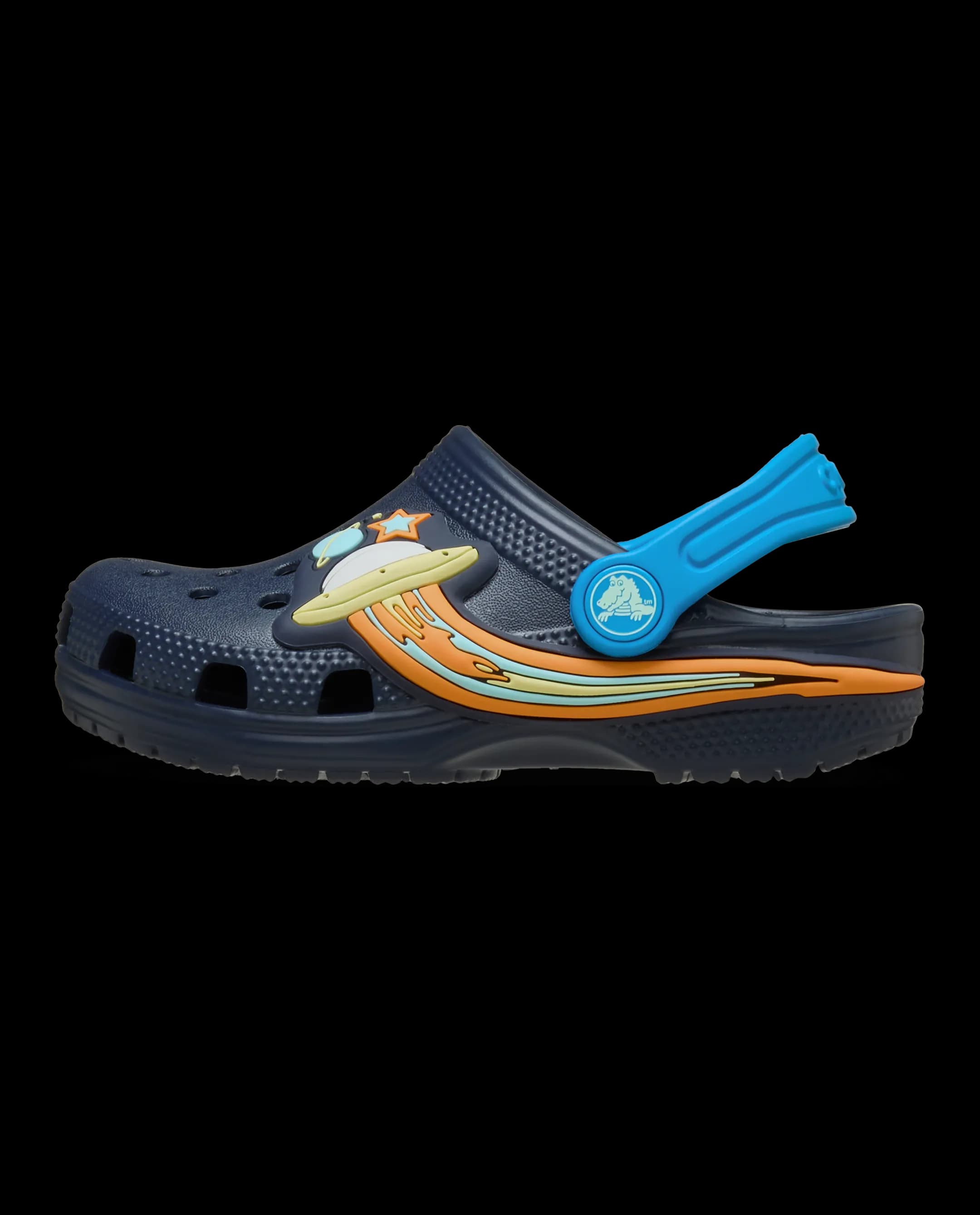 Crocs Toddlers' Classic Ufo Lights Clog Blue