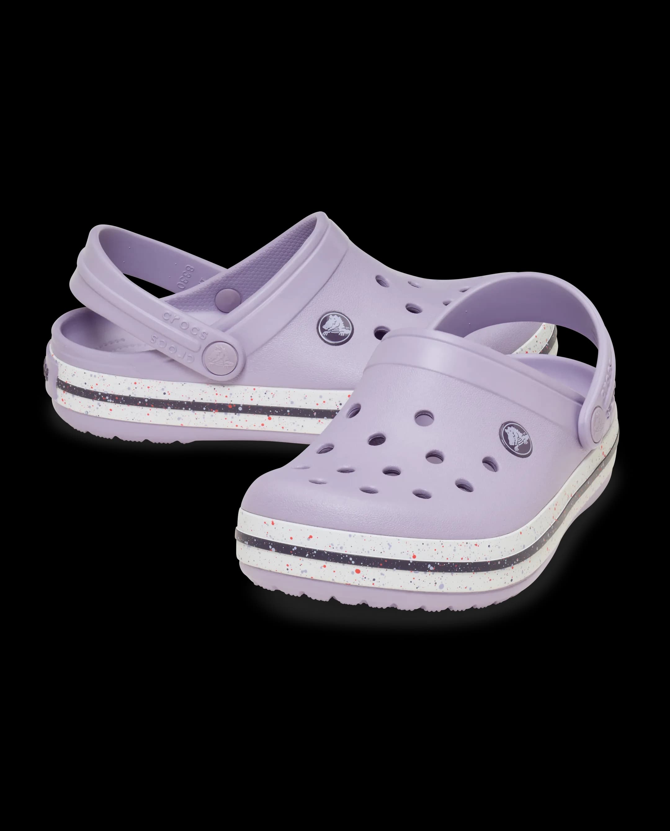 Crocs Toddlers' Crocband Speckled Band Clog Purple