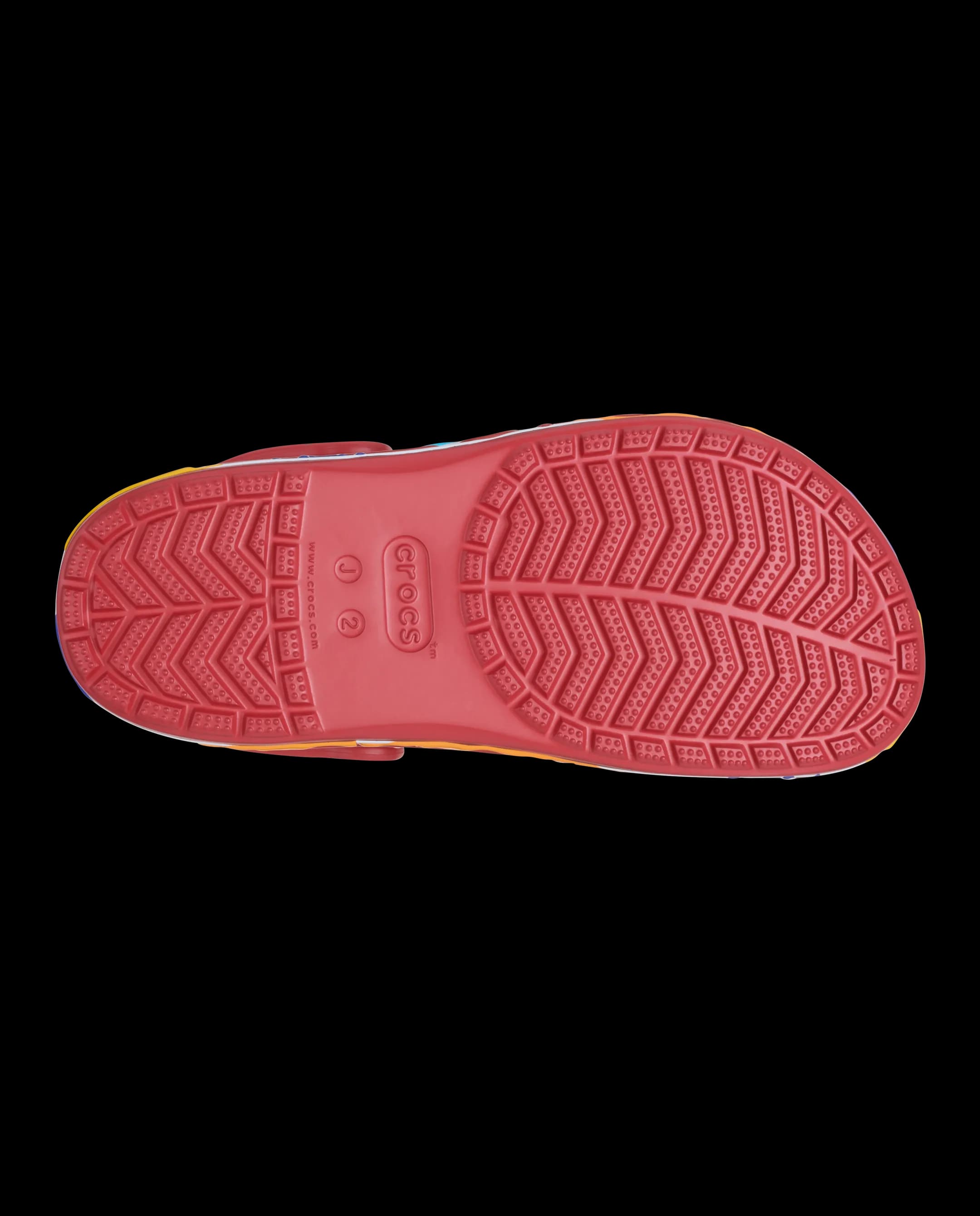 Crocs Kids' Bayaband Paint Splash Clog Red