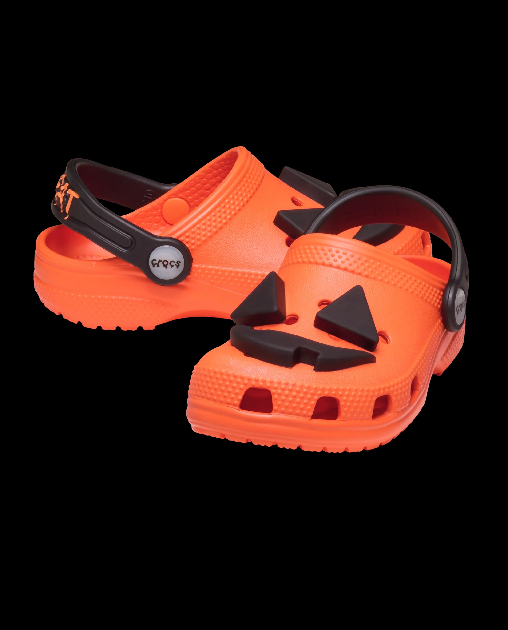 Crocs Kids' Classic Jack O Lantern Lights Clog Orange