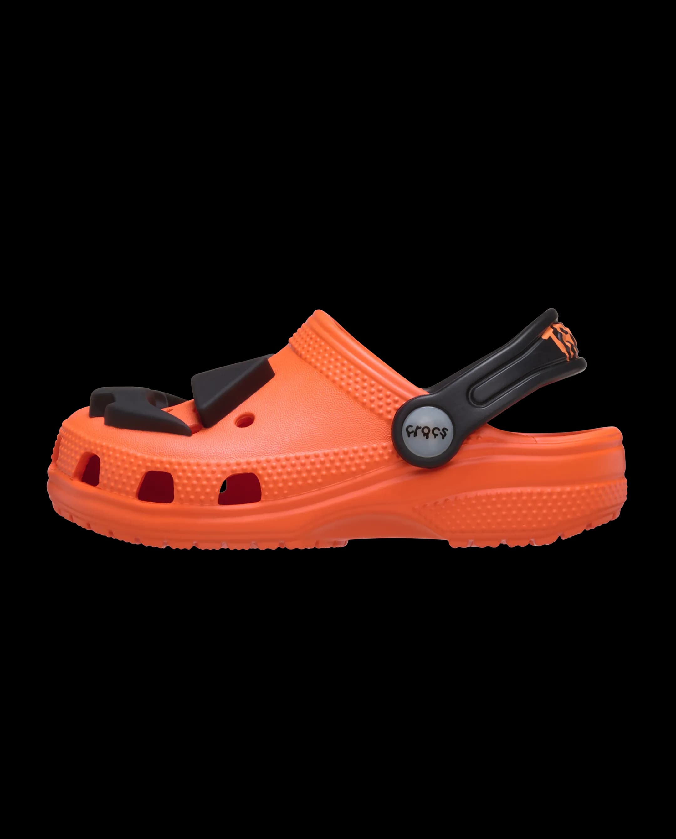Crocs Toddlers' Classic Jack O Lantern Lights Clog Orange