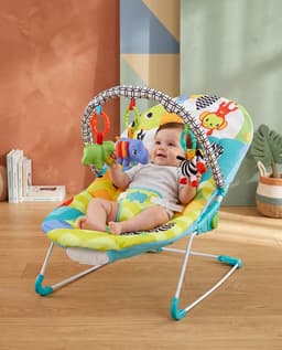 Strawberry Baby Bouncer - Blue/red