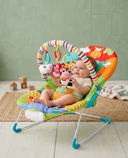 Strawberry Baby Bouncer - Yellow/blue