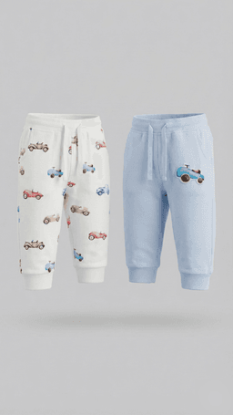Pack of 2 Drawstring Waist Joggers