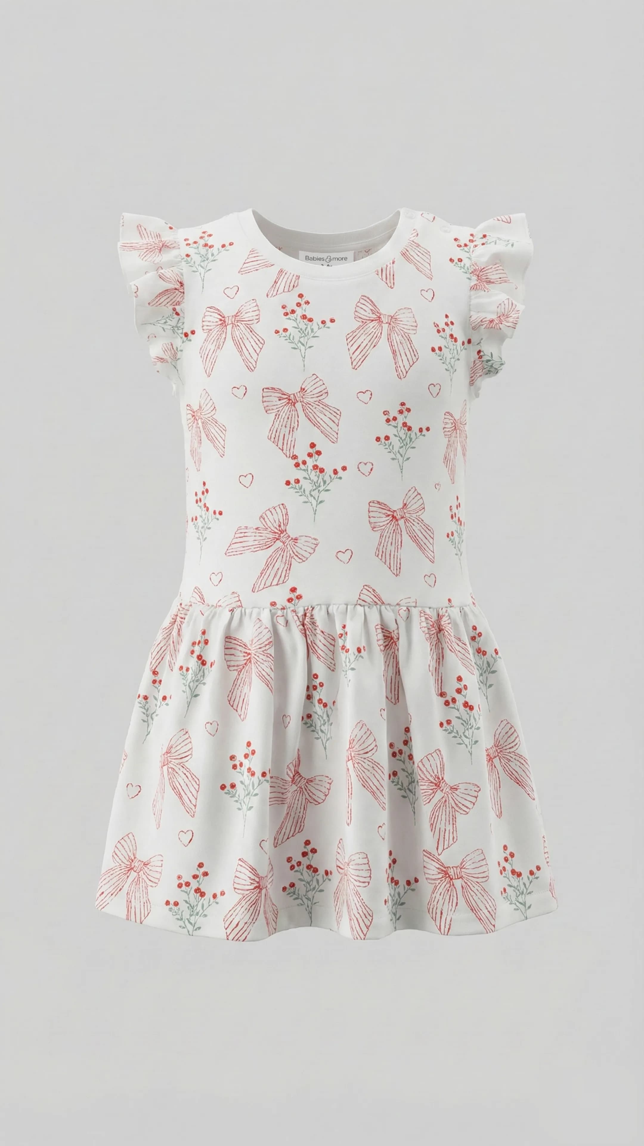 Pack of 2 Printed Crew Neck Dresses