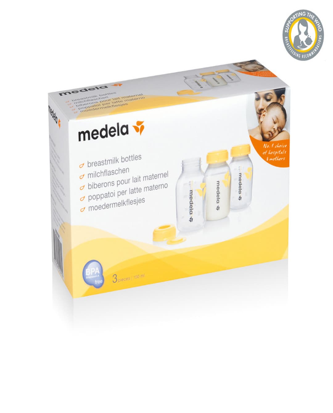 Medela - Breastmilk Bottles 150 Ml (3 Pcs)