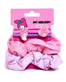 Fm - Accs - 10 - Hair Ties with Scrunchie 4 Pck - My Melody