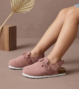 Closed Toe Sandal With 3D Flowers27