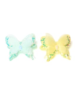 Butterfly Hair Elastic Set of 2 - 2