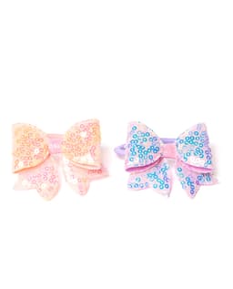 Bow Hair Elastic Set of 2 - 1