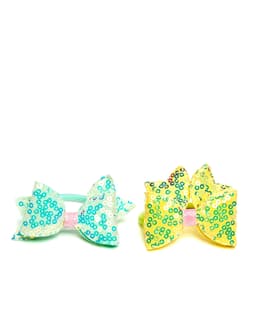 Bow Hair Elastic Set of 2 - 3
