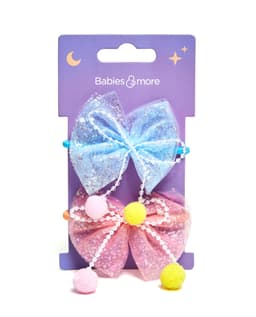 Pompom Hair Elastic Set of 2 - 2