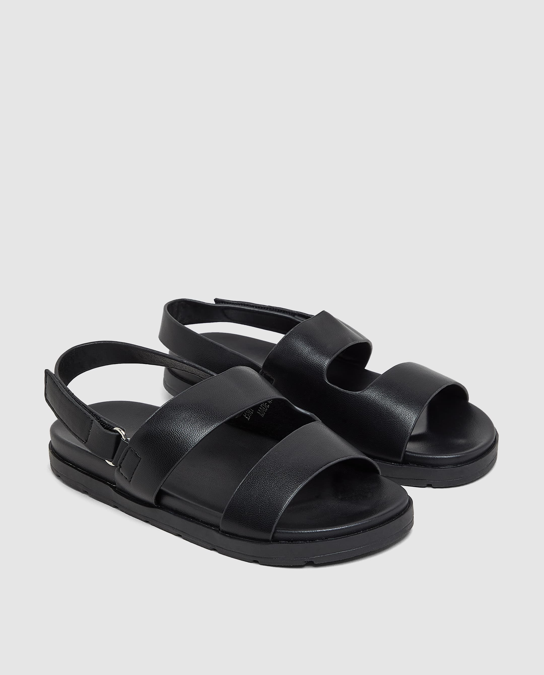 Strap sandal- Black-33