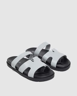 Strap sandal cross - Grey- 27