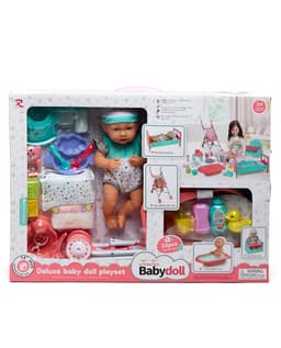 Doll with Stroller & Accessories