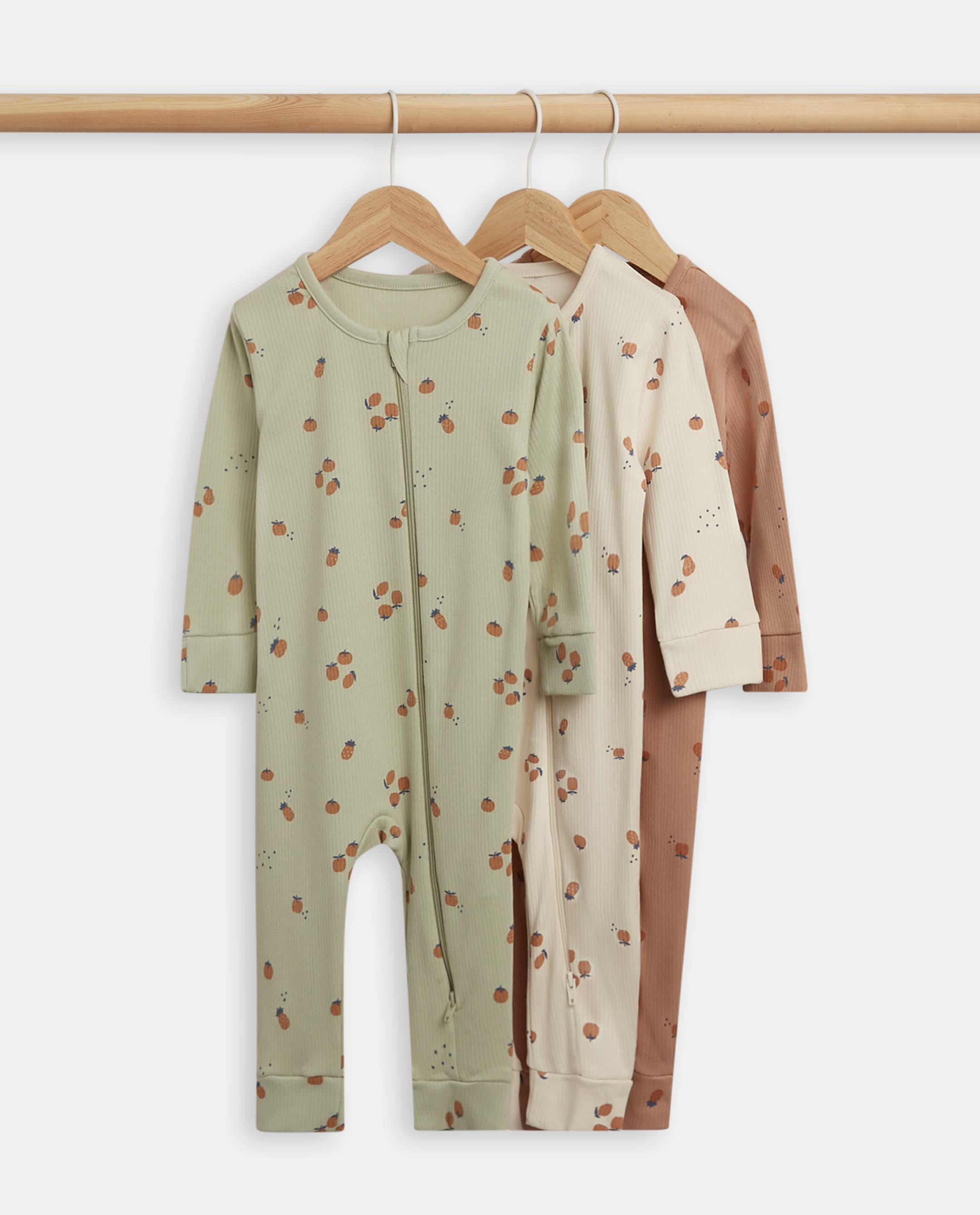 Babies and More - Pack of 3 Sleepsuits - Multi