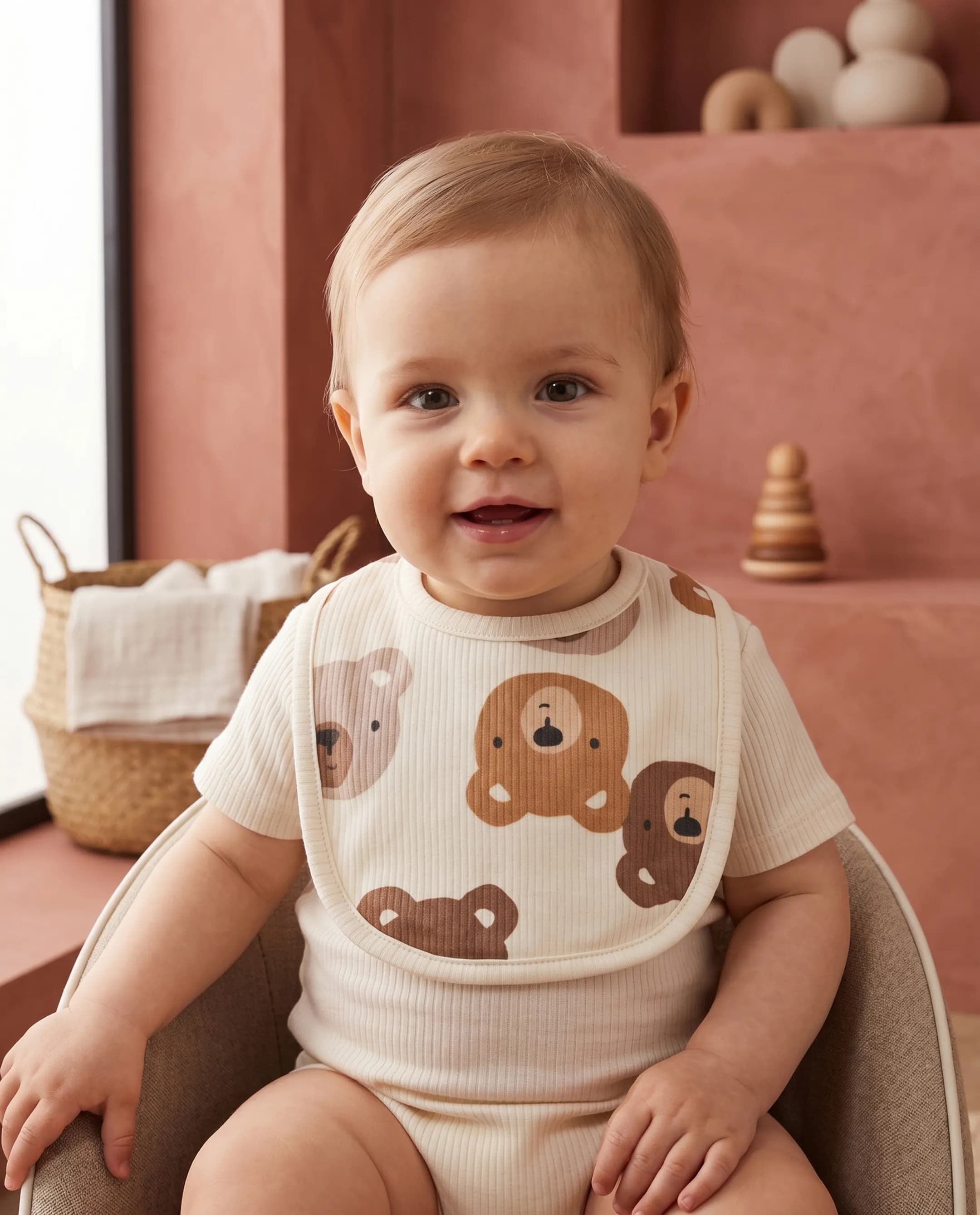 3 Pack Printed Bibs