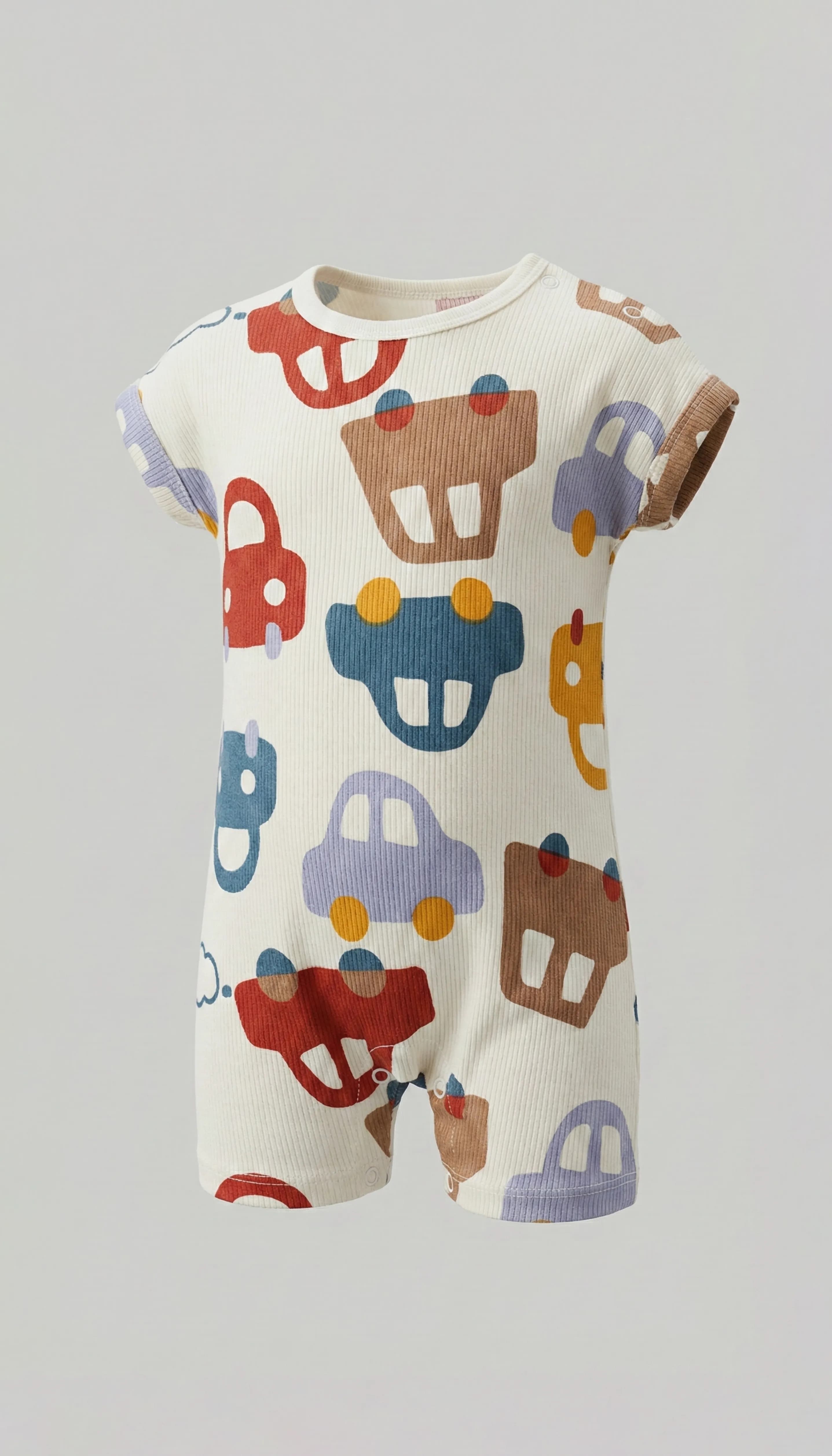 Babies and More 3-Pack Short Sleeve Rompers - Multi
