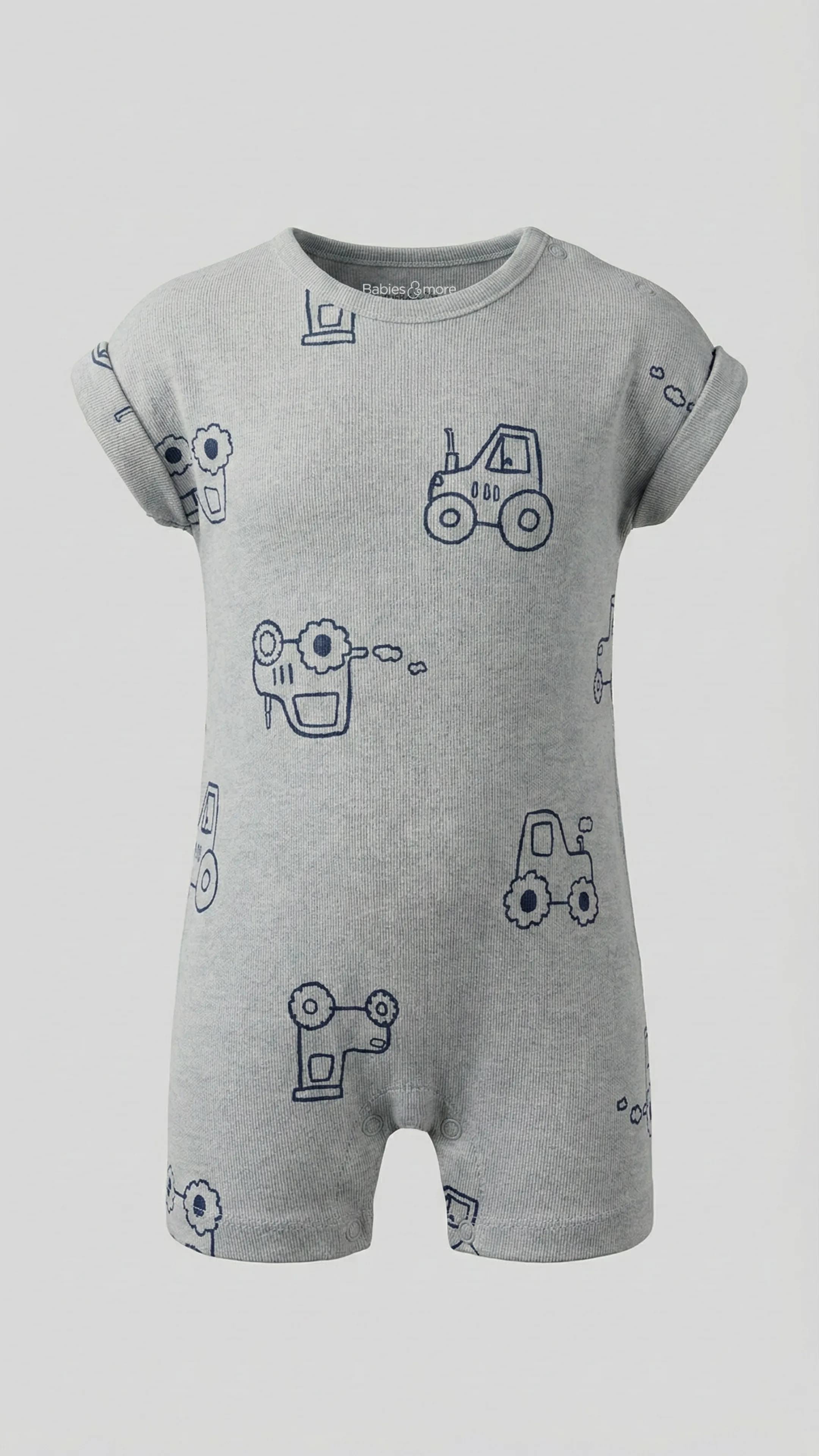 Babies and More 3-Pack Short Sleeve Rompers - Multi