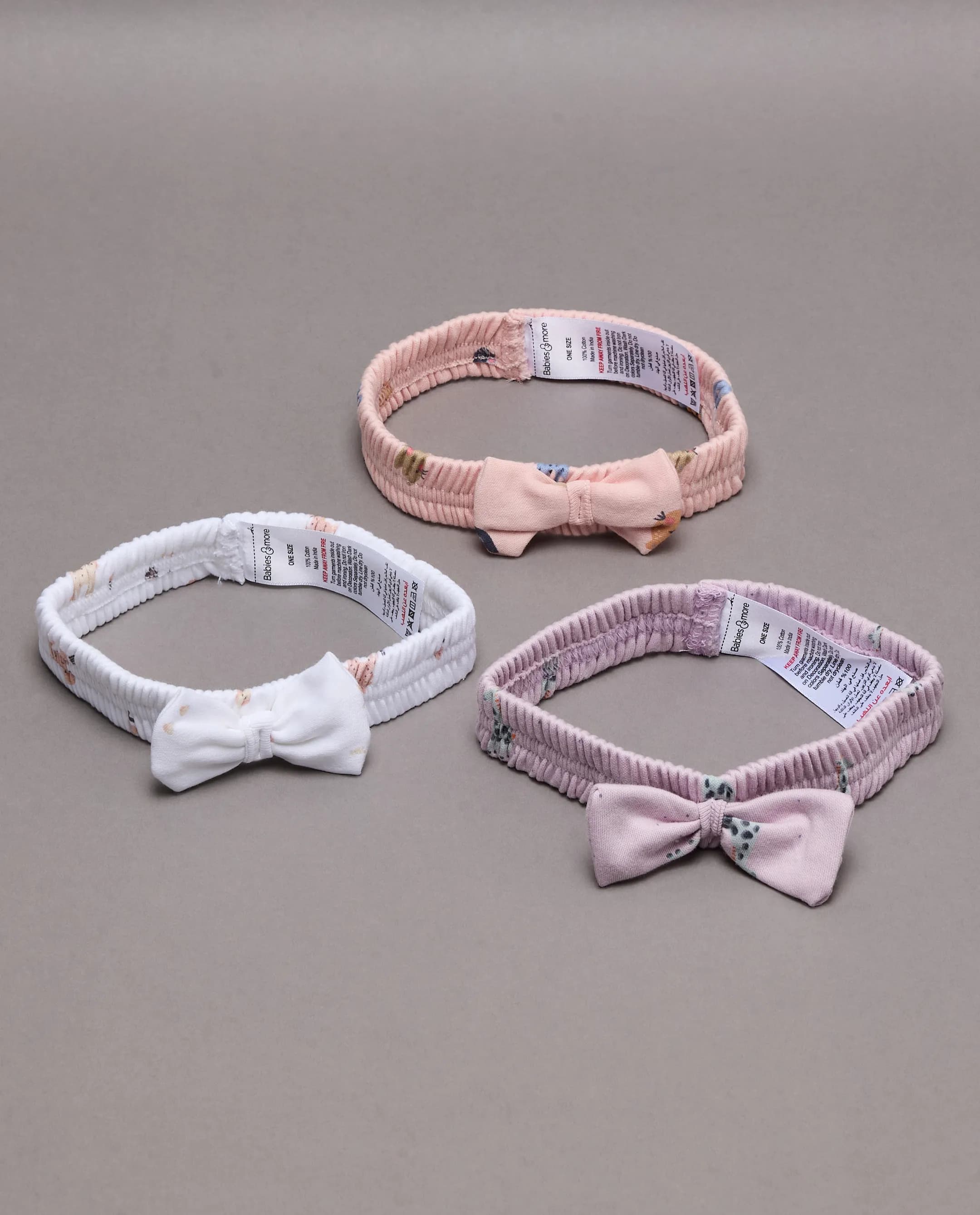 3 Pack Bow Headbands