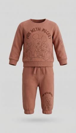 Mickey Mouse Printed Sweatshirt and Joggers Set