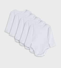 5-Pack Ribbed Long Sleeves Bodysuits