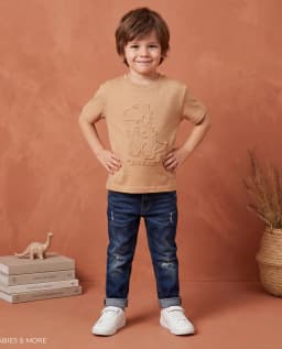 Embossed Short Sleeves T-Shirt