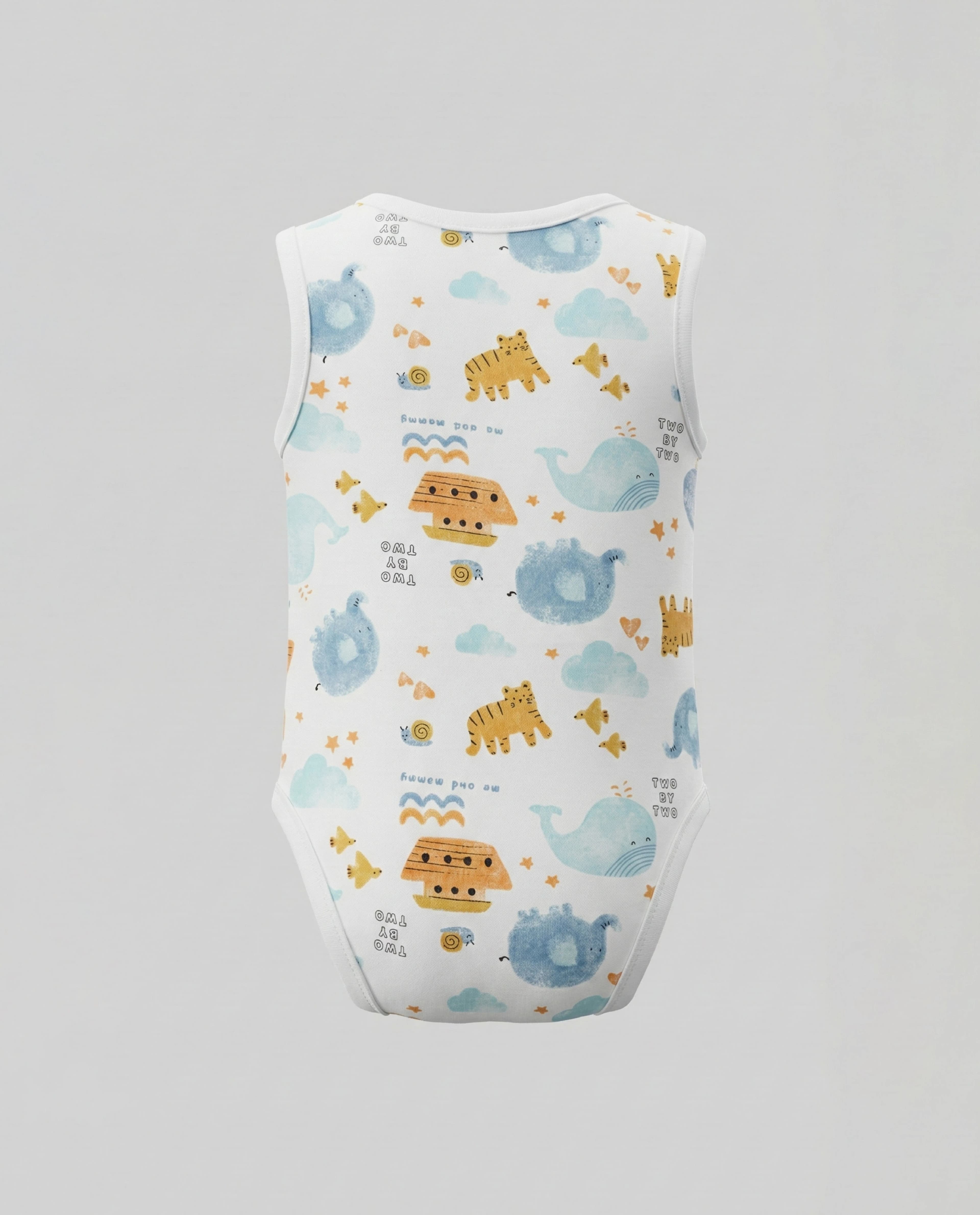 3-Pack Printed Sleeveless Bodysuits