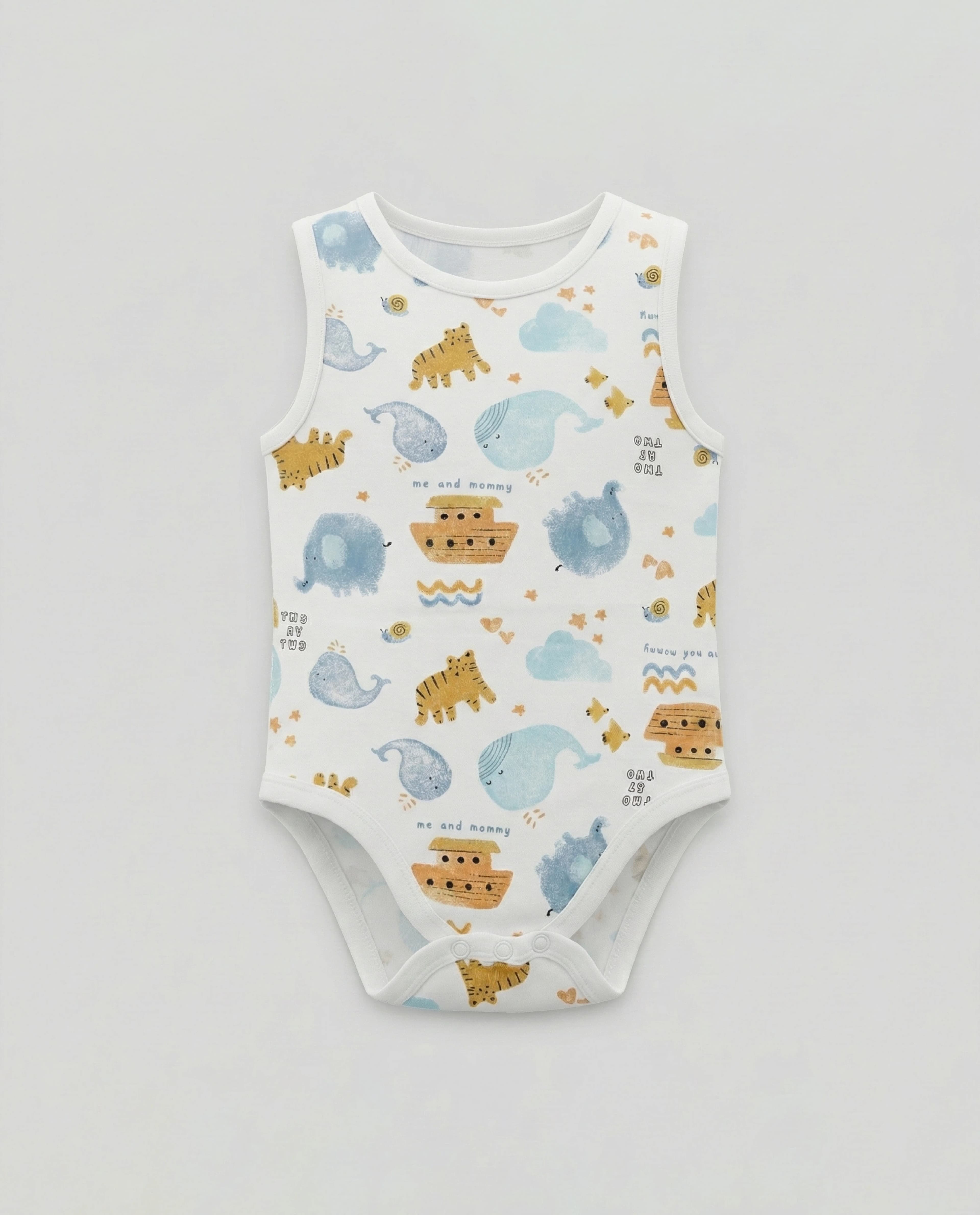 3-Pack Printed Sleeveless Bodysuits