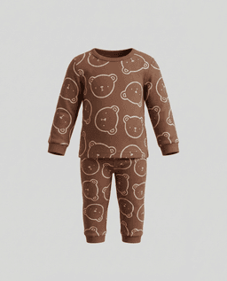 Printed Long Sleeves Pyjama Set