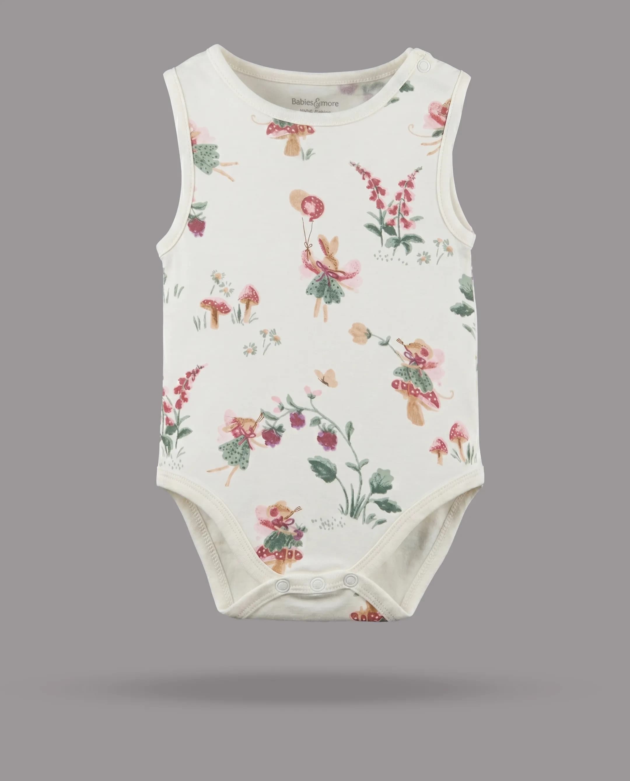 5 Pack Printed Sleeveless Bodysuits