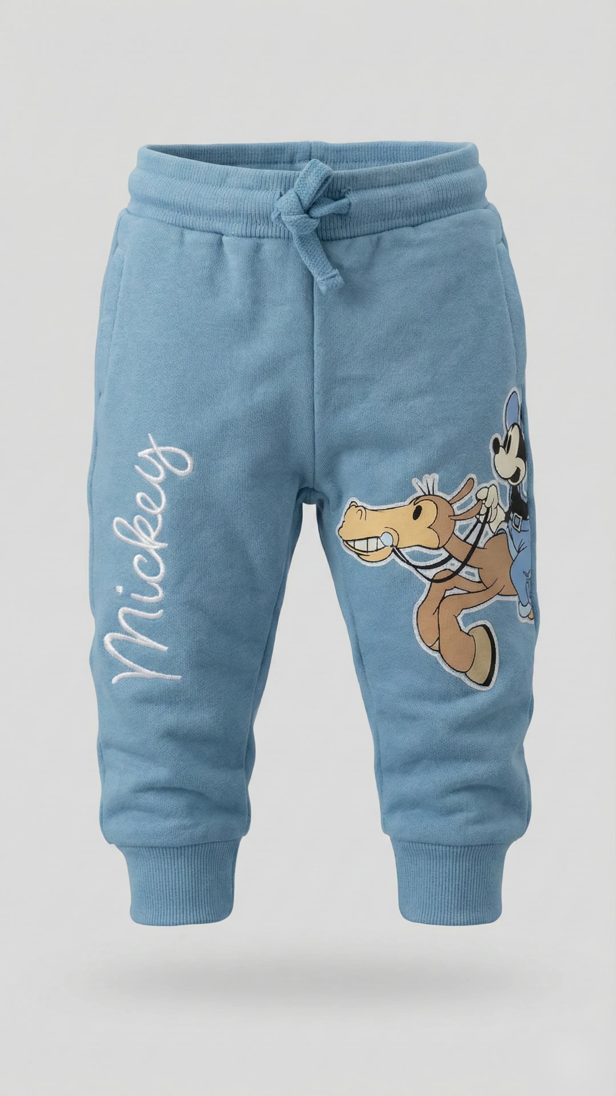 Mickey Mouse Printed Elastic Waist Joggers