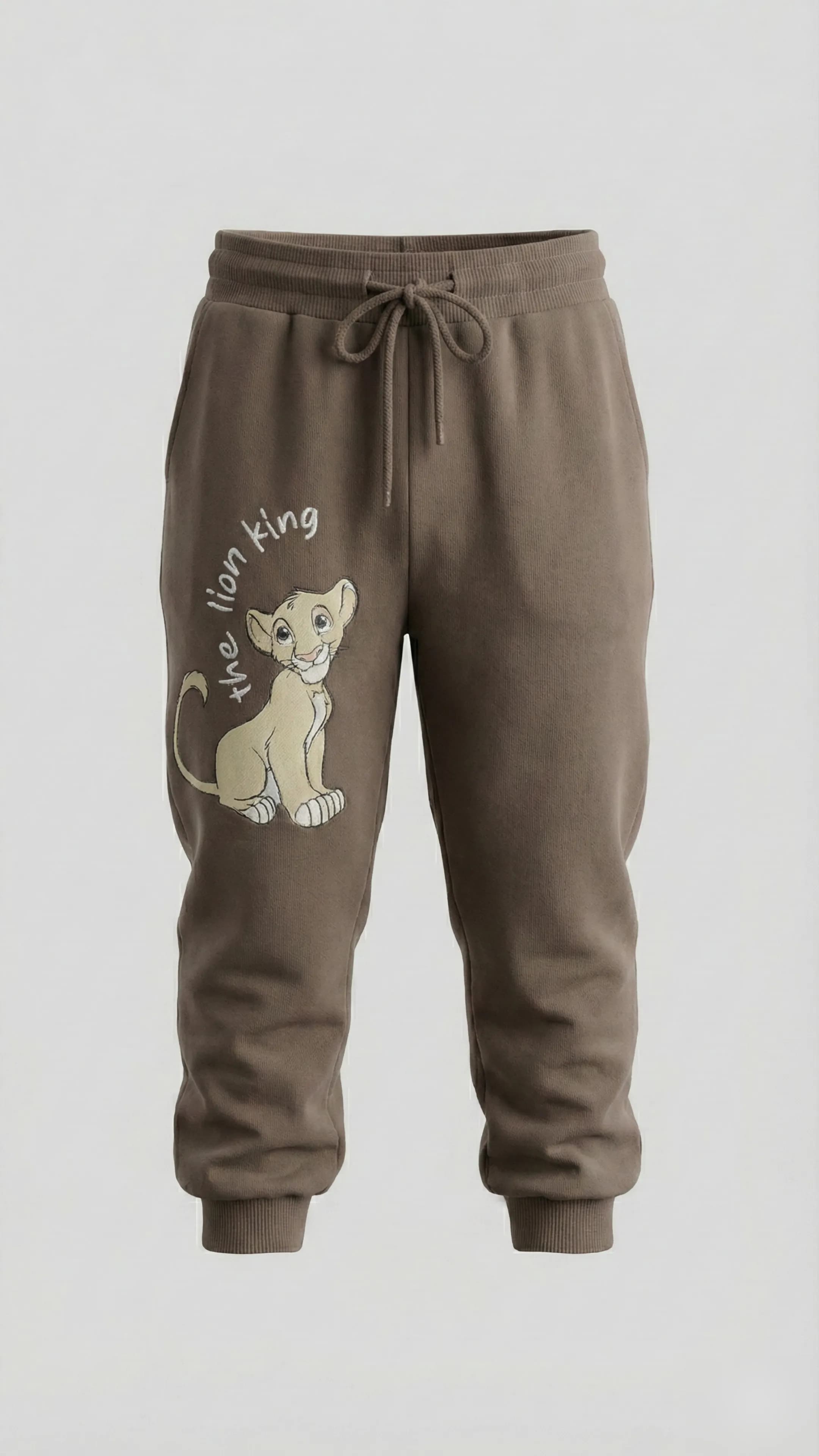 Lion King Printed Elastic Waist Joggers