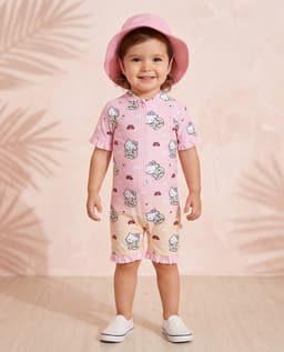 Short Sleeves Swimsuit