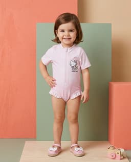 Short Sleeves Swimsuit