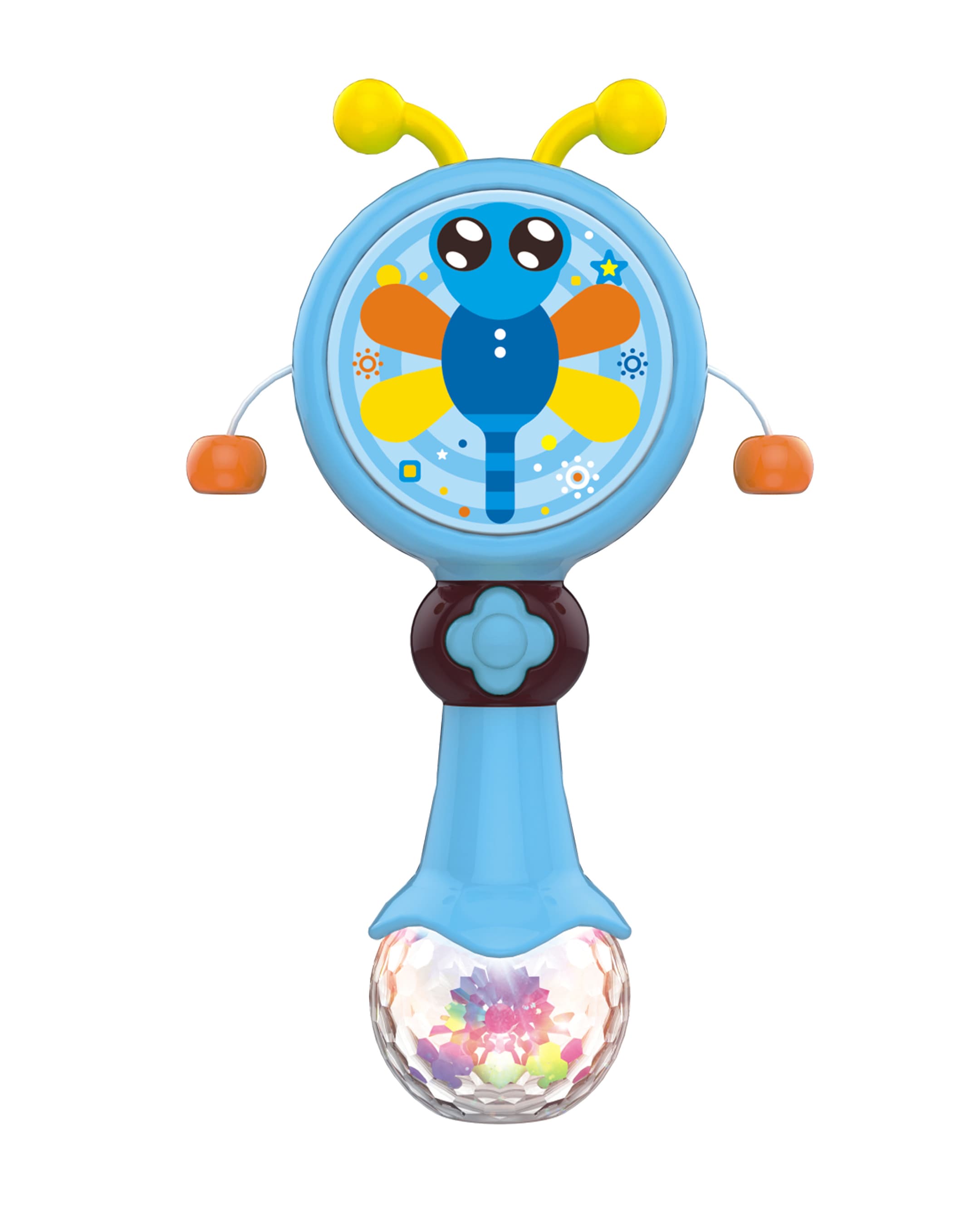 Haunger Blue Rattle Drum Toy - Multicolor