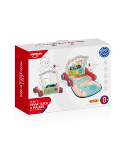 Haunger 2-In-1 Play Gym & Walker With Music & Lights - Multicolor
