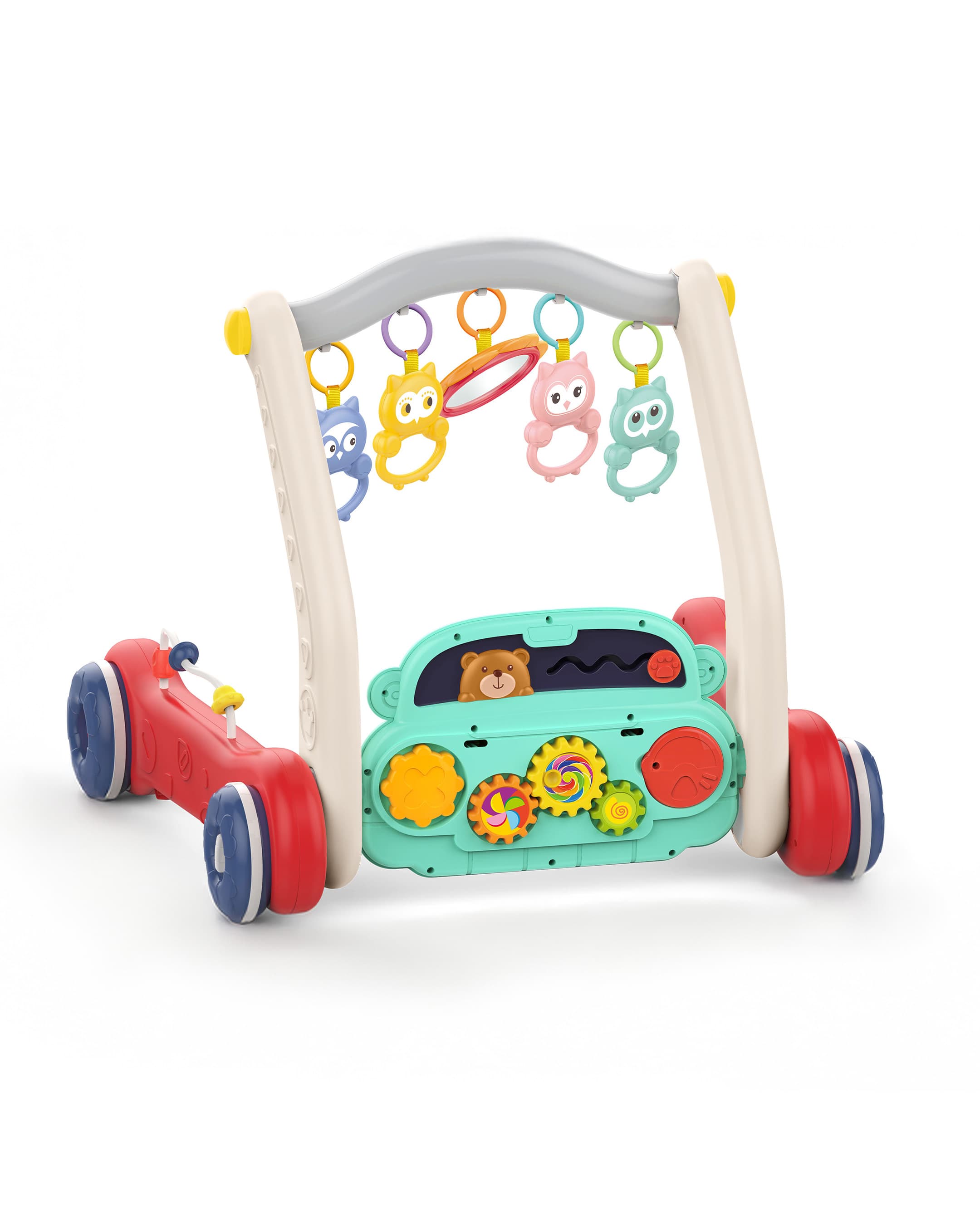 Haunger 2-In-1 Play Gym & Walker With Music & Lights - Multicolor