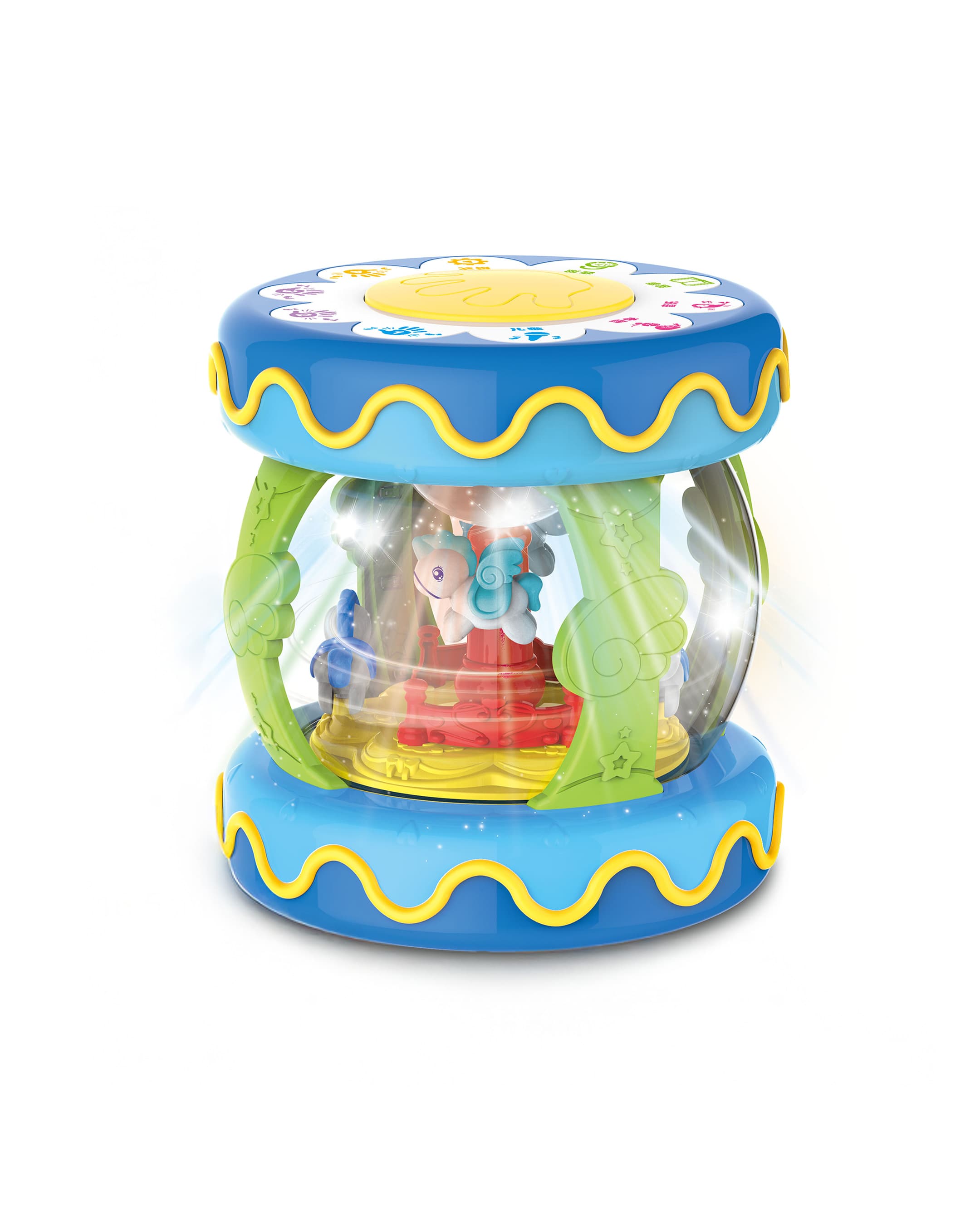 Haunger Blue Musical Drum - Multicolor