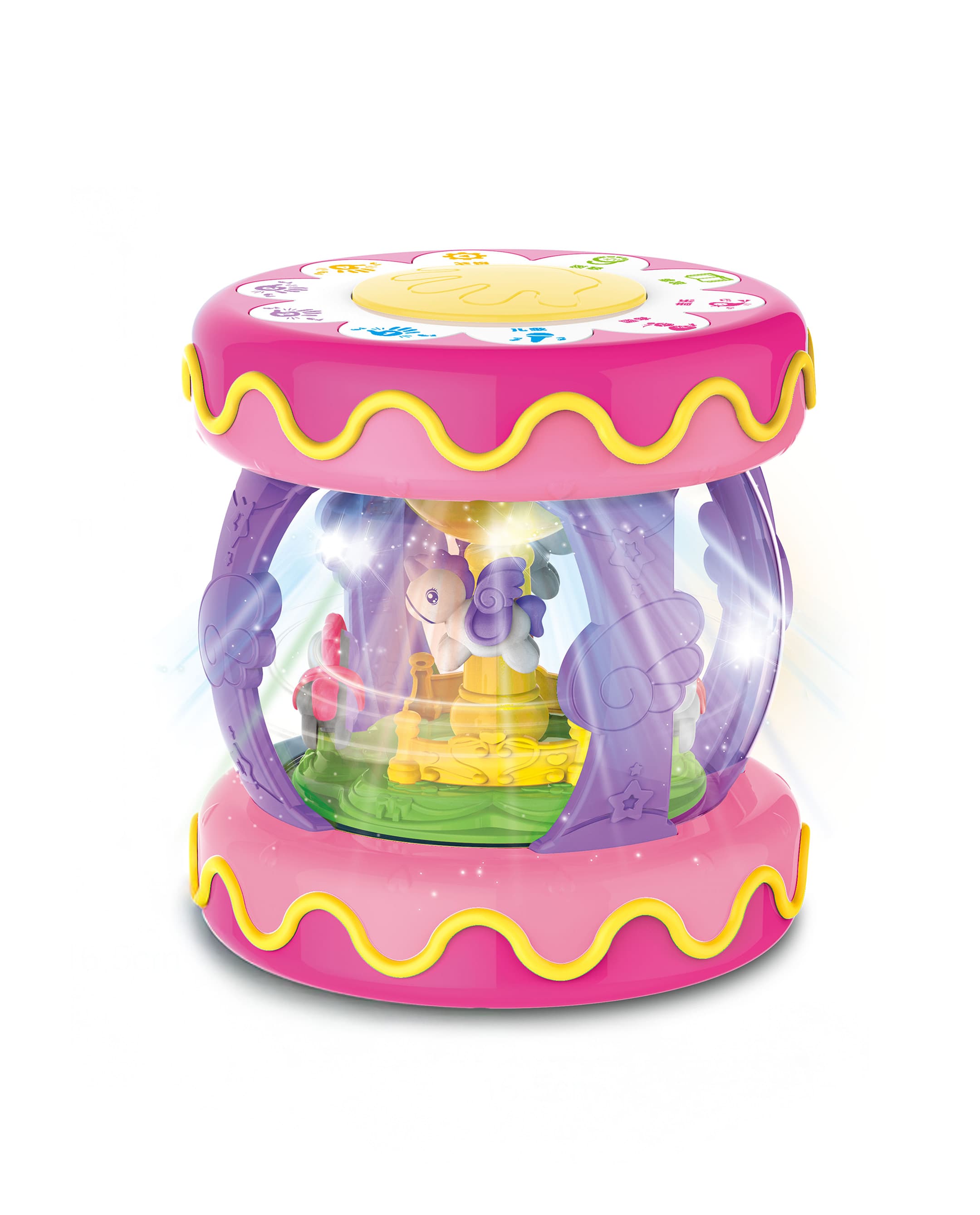 Haunger Pink Musical Drum - Multicolor