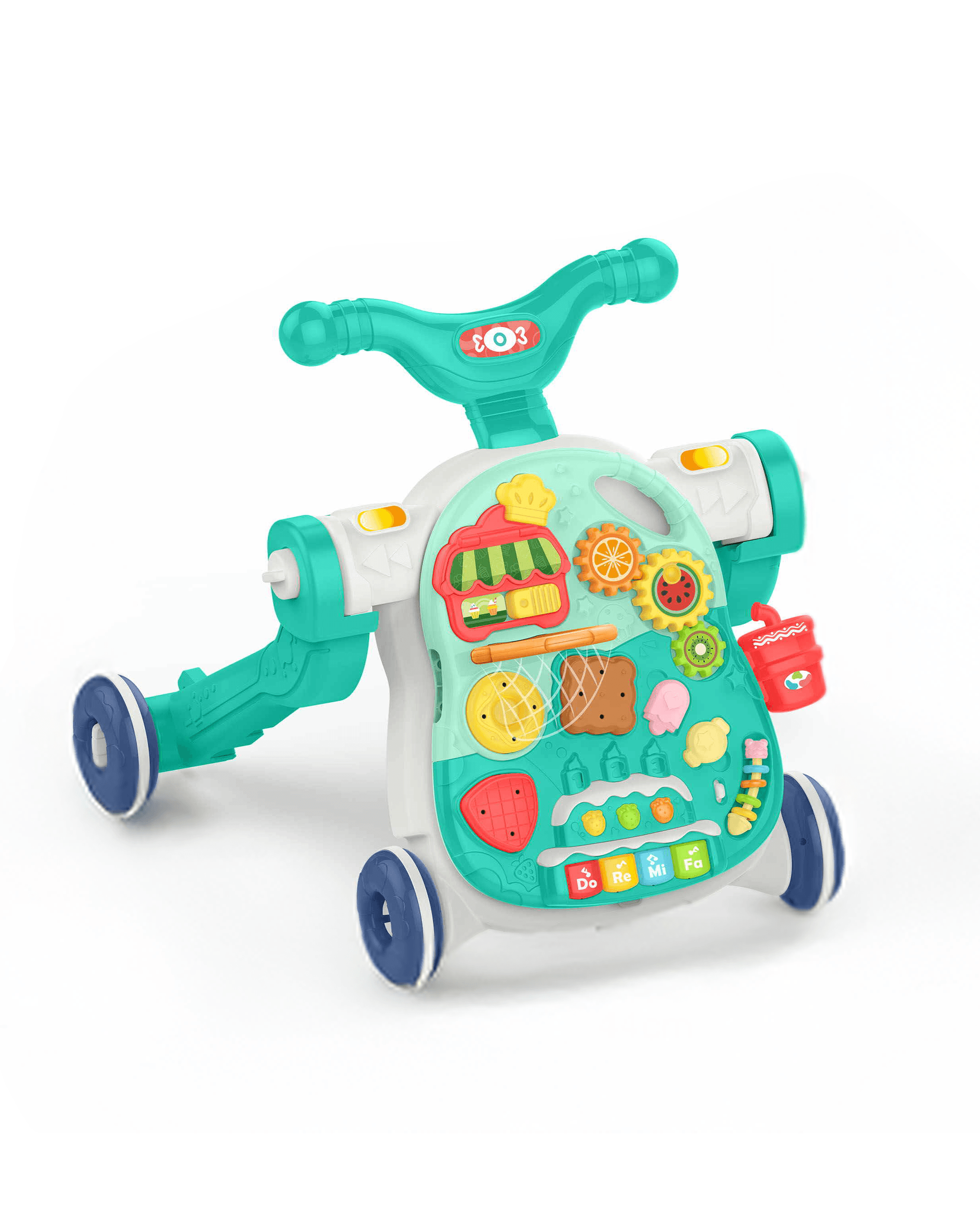 Haunger 5-In-1 Multifunctional Baby Walker & Rocker With Lights & Music - Multicolor