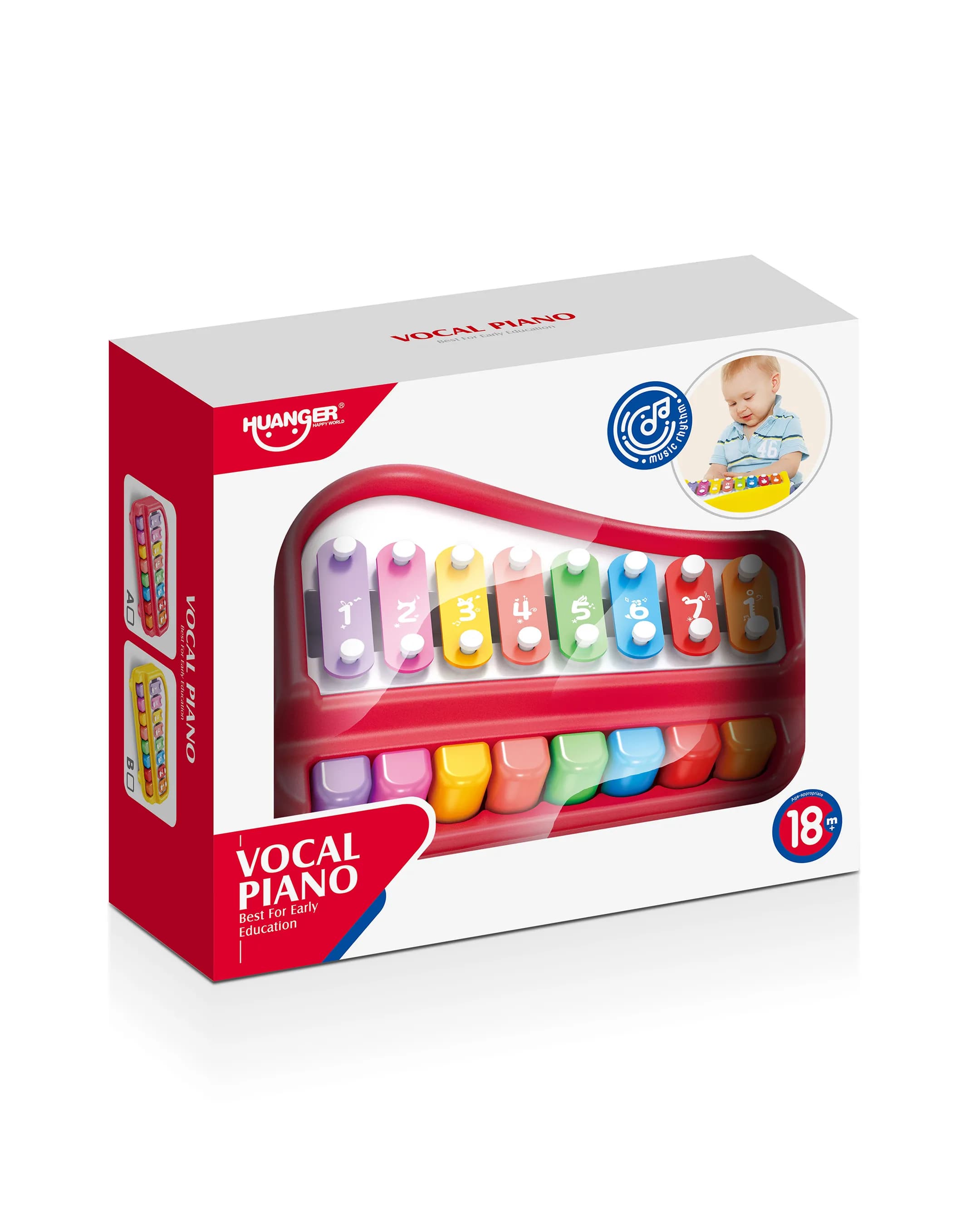 Haunger Baby Piano (8 Key) - Multicolor