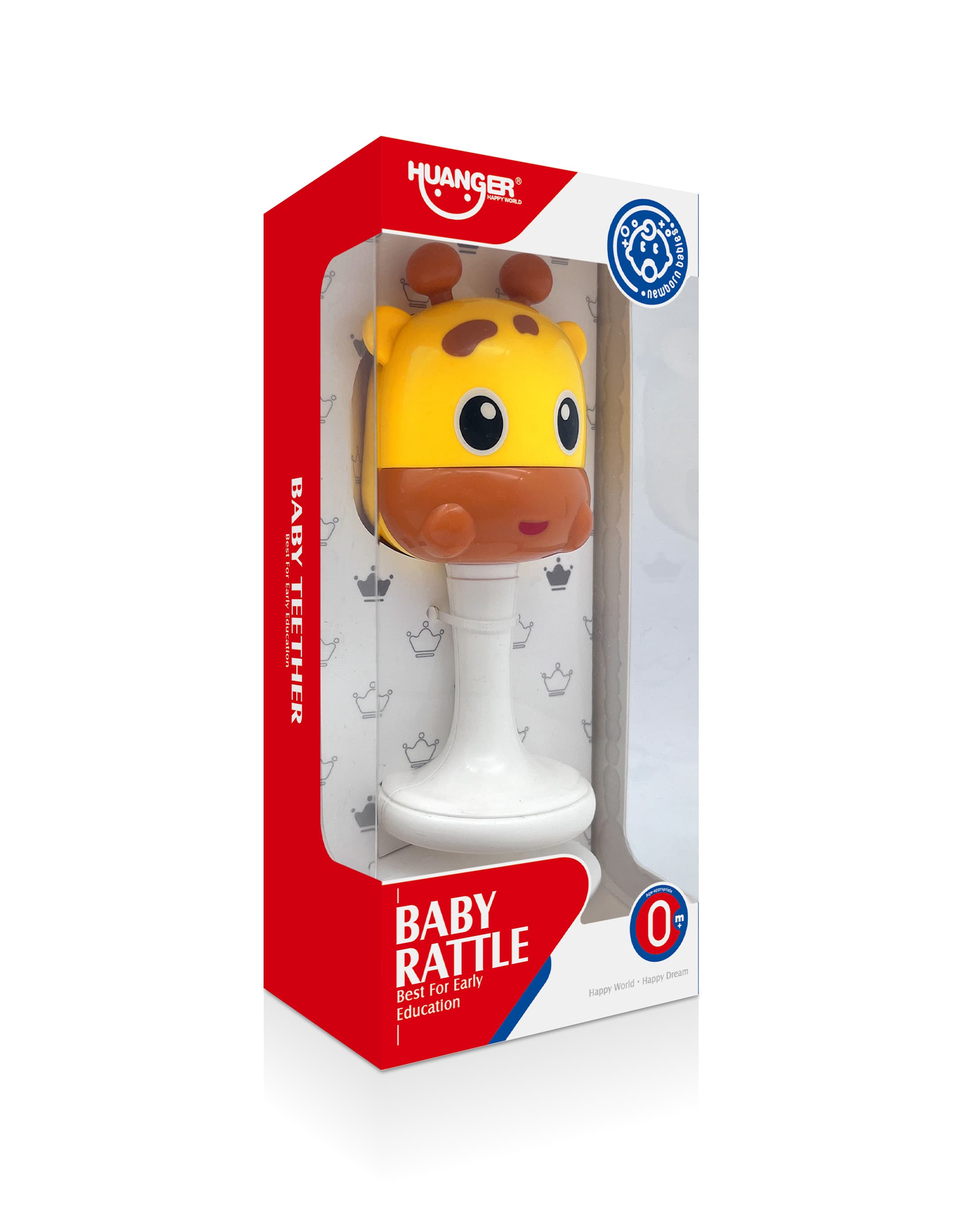 Haunger Giraffe Sand Hammer Baby Toy - Multicolor